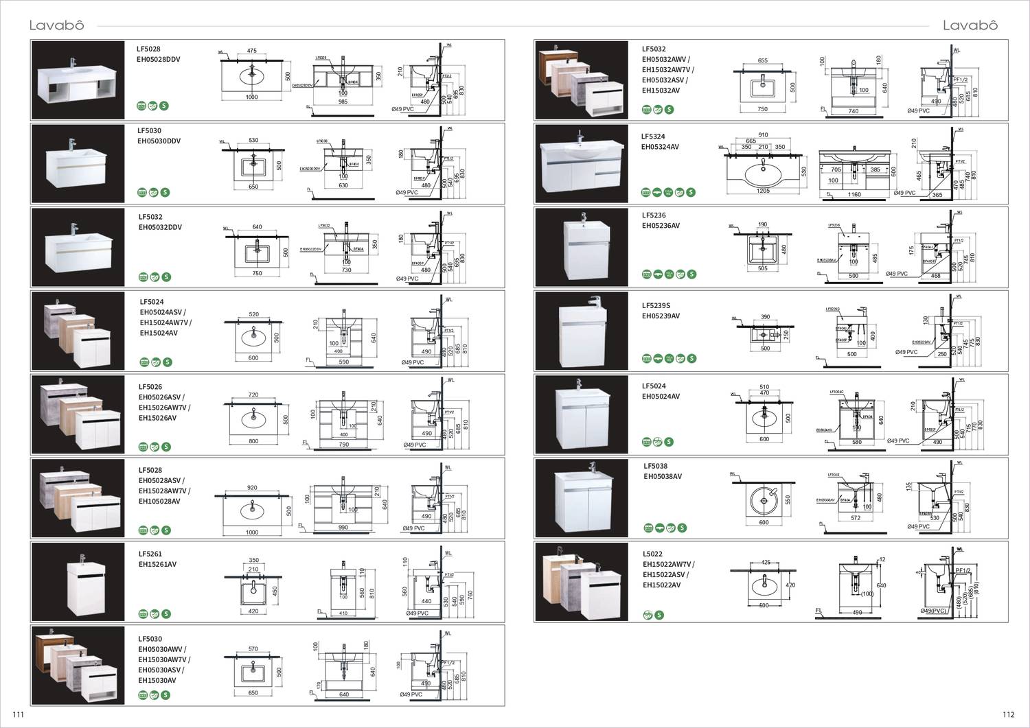 Thiết bị vệ sinh CAESAR Catalogue và Bảng giá mới nhất /Page 57